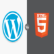 wordpress vs html-logo