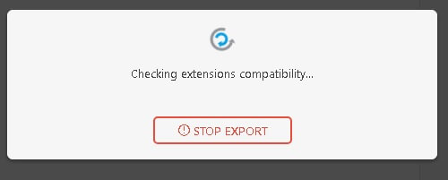 All-in-One WP Migration exporting